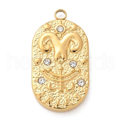 304 Stainless Steel Pendants STAS-F349-03G-02-1