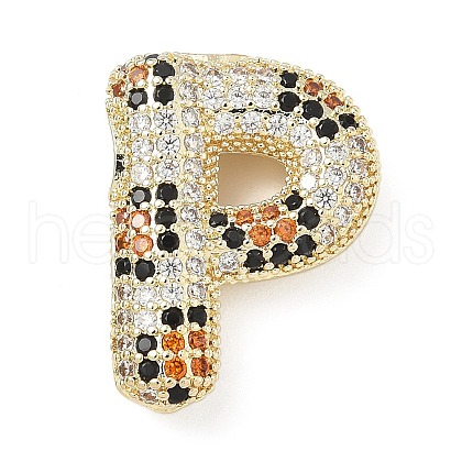 Brass Micro Pave Cubic Zirconia Pendants KK-Z108-02G-P-1
