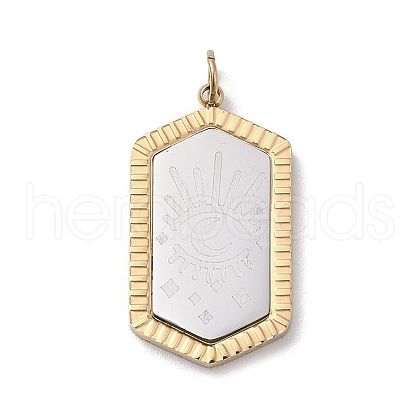 304 Stainless Steel Pendants STAS-F306-13G-1