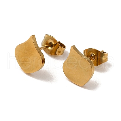 Vacuum Plating 304 Stainless Steel Stud Earrings EJEW-Z040-08G-1