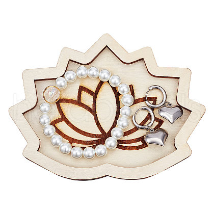 Wooden Crystal Ornament Display Tray AJEW-WH0324-31B-1