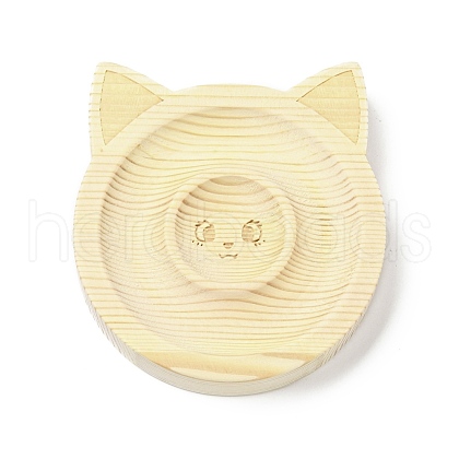 Pine Wooden Bangle Bracelet Finger Ring Diplay Holder Tray BDIS-D002-03A-02-1