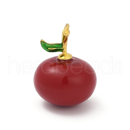 Enamel Plastic Pendants KK-G526-21G-04-1
