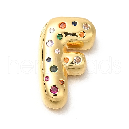 Brass Cubic Zirconia Pendants KK-M295-13G-F-1