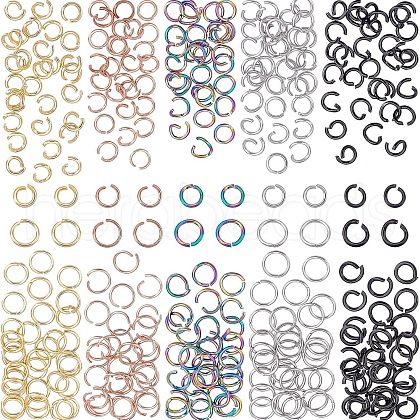 Unicraftale 300Pcs 10 Styles 304 Stainless Steel Jump Rings STAS-UN0038-44-1