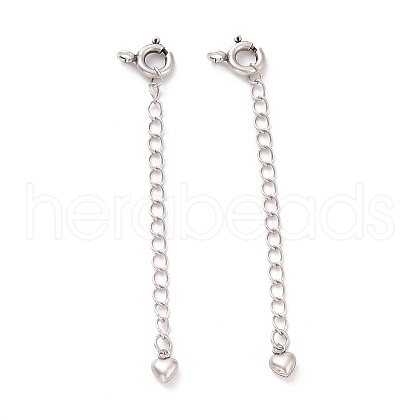 925 Sterling Silver Chain Extenders STER-D036-27AS-1