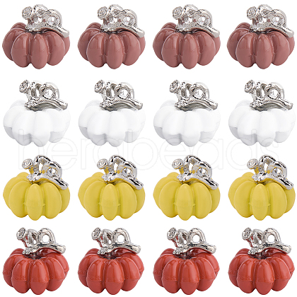 SUNNYCLUE 24Pcs 4 Colors Alloy Enamel Charms FIND-SC0011-48-1