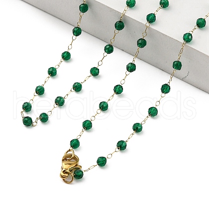 Ion Plating(IP) 304 Stainless Steel Chain Long Necklaces NJEW-K255-31G-1