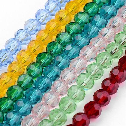 Transparent Glass Bead Strands GLAA-G013-10mm-M-1