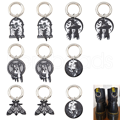 Printed Acrylic Pendants HJEW-AB00226-1