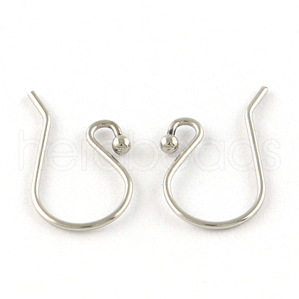 201 Stainless Steel Earring Hooks X-STAS-R063-33-1