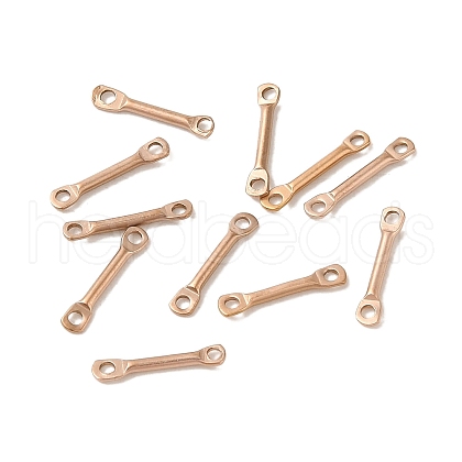 Ion Plating(IP) 304 Stainless Steel Connector Charms STAS-Q323-04B-RG-1