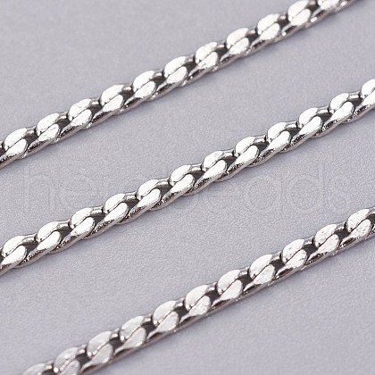 304 Stainless Steel Curb Chains STAS-I107-08P-1