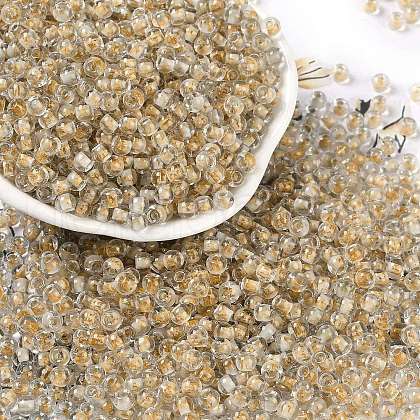 Transparent Inside Colours Glass Seed Beads X1-SEED-A032-04V-1