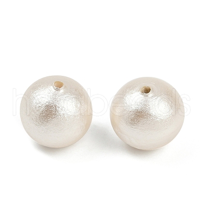 Compressed Cotton Pearl Beads WOVE-V001-A02-10mm-1