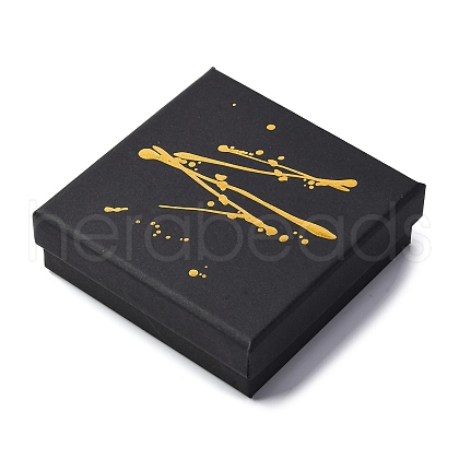Hot Stamping Cardboard Jewelry Packaging Boxes CON-B007-01C-1