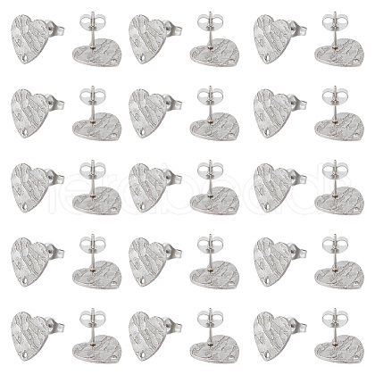Unicraftale 40Pcs 304 Stainless Steel Stud Earring Findings STAS-UN0056-53-1