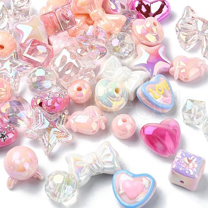UV Plated Acrylic Bead FIND-CJC0010-90A-1