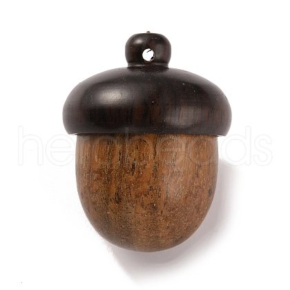 Wooden Acorn Box Jewelry Pendants WOOD-WH0022-06B-1
