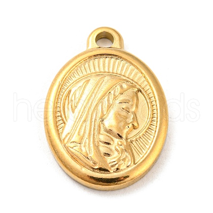 304 Stainless Steel Pendants STAS-C082-03G-1