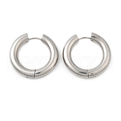 Tarnish Resistant 202 Stainless Steel Huggie Hoop Earrings EJEW-O087-08G-P-1
