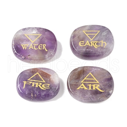 4Pcs 4 Styles Natural Amethyst Display Decorations G-F786-02D-01-1