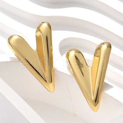 304 Stainless Steel Stud Earrings EJEW-U047-19G-1