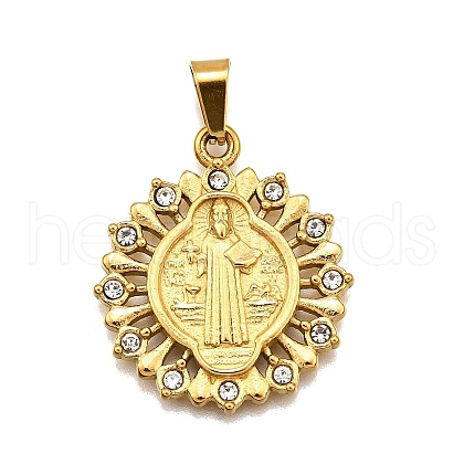 304 Stainless Steel Pendants STAS-B086-09C-G-1