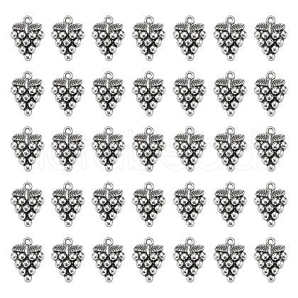 SUNNYCLUE 100Pcs Grape Tibetan Style Alloy Pendants TIBEP-SC0002-47-1
