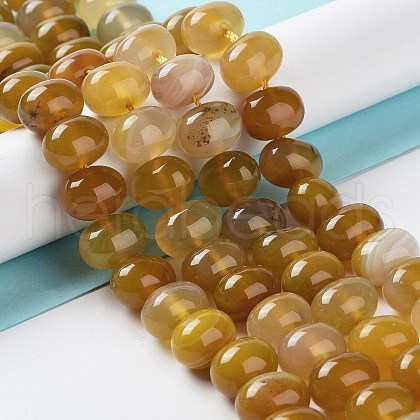 Natural Agate Beads Strands G-G021-03B-08-1