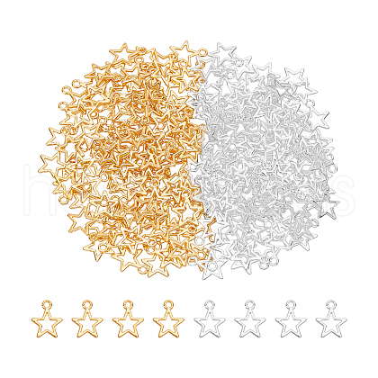 Unicraftale 200Pcs 2 Colors Alloy Charms FIND-UN0004-29-1