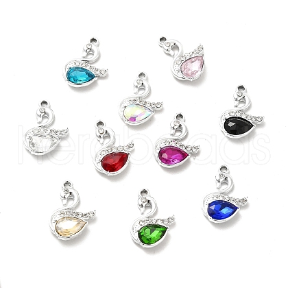 Alloy Glass Pendants ALRI-C007-42P-1