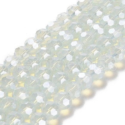 Electroplate Glass Beads Strands EGLA-A035-J8mm-A06-1