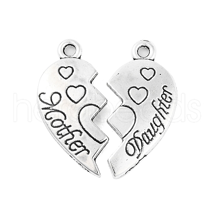 Tibetan Style Alloy Split Pendants TIBE-Q050-200AS-LF-1