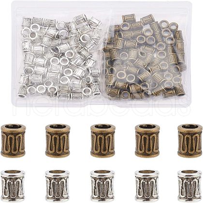 Tibetan Style Alloy Beads TIBEB-FH0001-12-1