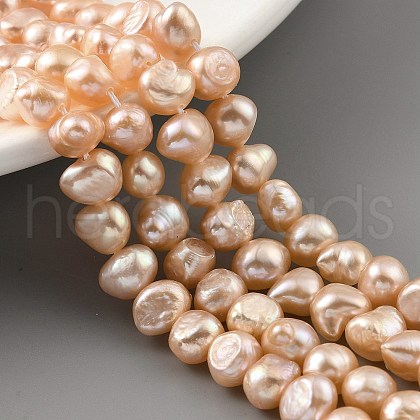 Natural Cultured Freshwater Pearl Beads Strands PEAR-A006-07C-1