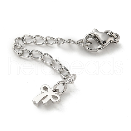 Brass Lobster Clasps & Ends with Chain KK-R120-05P-1