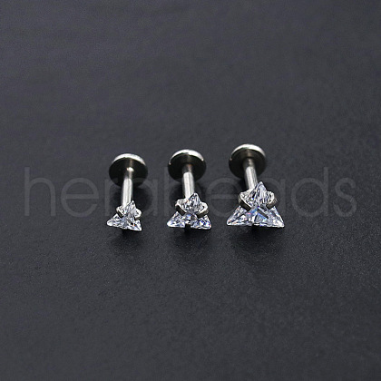 Stainless Steel Threadless Labrets WG64015-15-1